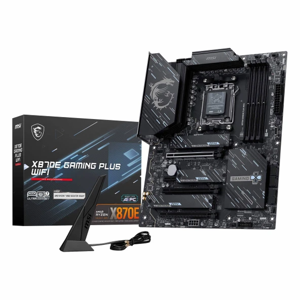 MSI X870E Gaming Plus WiFi DDR5 (8200MHz)OC M.2 HDMI/USB-C PCIe 5.0 AM5 ATX Anakart ürün görseli 1