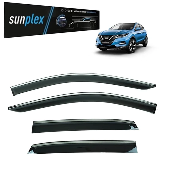 Sunplex Kromlu Cam Rüzgarlığı Nissan Qashqai J12 2022-2025 ile uyumlu ürün görseli 1