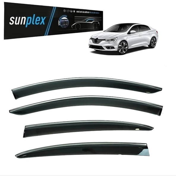 Sunplex Kromlu Cam Rüzgarlığı Renault Menage 4 2015 -2022 ile uyumlu ürün görseli 1