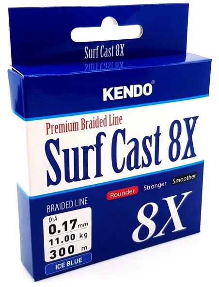 Kendo Surf Cast 8X Fighting 300 mt Örgü İp ( ICE BLUE) ürün görseli 1