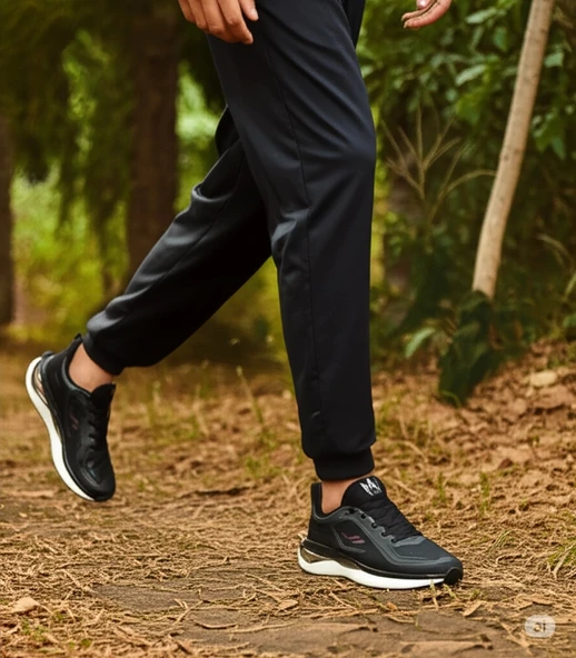 Lescon Flex Foam Miura-2 Erkek Spor Ayakkabı Siyah-Bordo ürün görseli 1