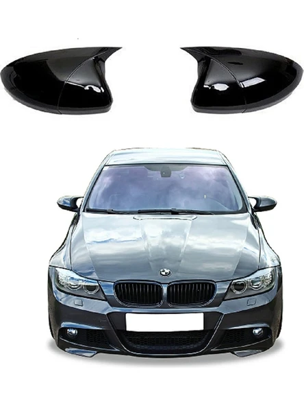 Bmw E90 Lci 2008-2012 Batman Parlak Siyah Ayna Kapağı ürün görseli 1