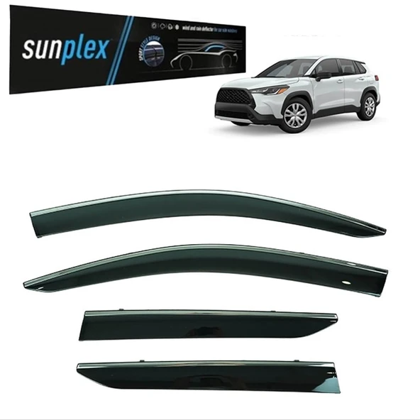 Sunplex Kromlu Cam Rüzgarlığı Toyota Corolla Cross 2022-2025 ile uyumlu ürün görseli 1
