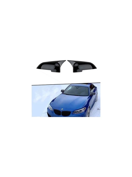 Bmw F22 2.seri Batman Parlak Siyah Ayna Kapağı ürün görseli 1