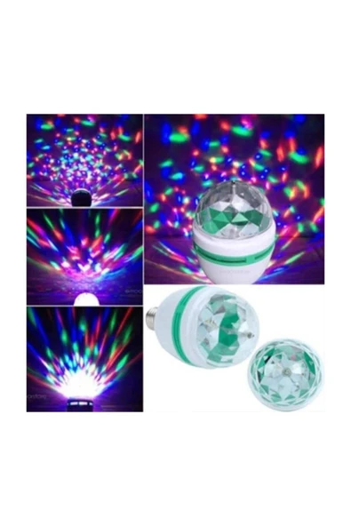Led 3w Disko Ampul Renkli - Resim 3