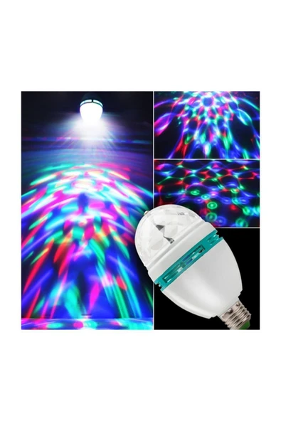 Led 3w Disko Ampul Renkli - Resim 5