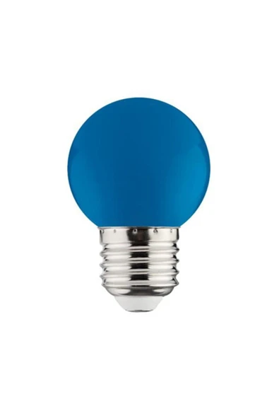 Global Lighting 2 Adet 1w Led Top Gece Lambası, Gece Ampülü (e27 Duylu) (mavi) ürün görseli 1