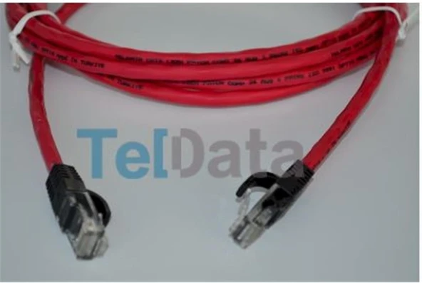 Teldata TLD-1000K Cat6 10MT Kırmızı Utp Patch Kablo ürün görseli 1