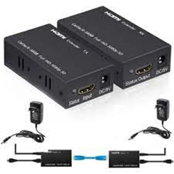Apronx APX-60M Cat5e-Cat6 60metre Full Hd 1080P HDMI Extender ürün görseli 1