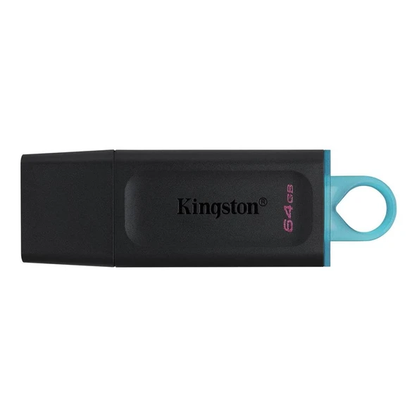 Kingston DTX-64GB 64GB USB3.2 Gen 1 DataTraveler Exodia (Black + Teal) Flash Bellek ürün görseli 1