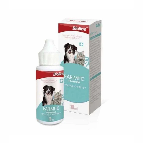Bioline Kedi ve Köpekler İçin Kulak Temizleme Yağı 30 Ml ürün görseli 1