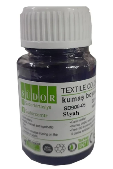 Kumaş Boyası Tişört Çanta Tekstil Boyası 25 ml 1 Adet südor kumaş boyası ürün görseli 1