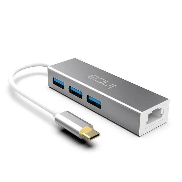 Inca ITPC-3T Usb C Usb 3.0+ Rj45 Ethernet Çoklayıcı ürün görseli 1