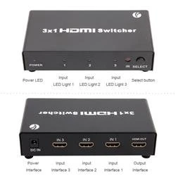 Vcom DD433 3-1 Port 1.4V 3D Metal Hdmi Switch - Resim 3