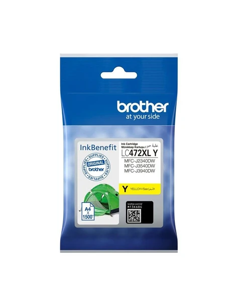 Brother LC472XLY Yellow Sarı Kartuş MFC-J2340-J3540-J3940 1.500 Sayfa ürün görseli 1