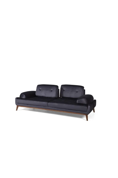 Perla Sofa   Nelson Üçlü Koltuk Babyface Antrasit - Resim 4