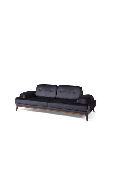 Perla Sofa   Nelson Üçlü Koltuk Babyface Antrasit - Resim 3
