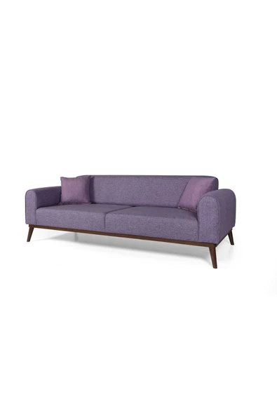 Perla Sofa   SENECA YATAKLI KANEPE KETEN MOR - Resim 2