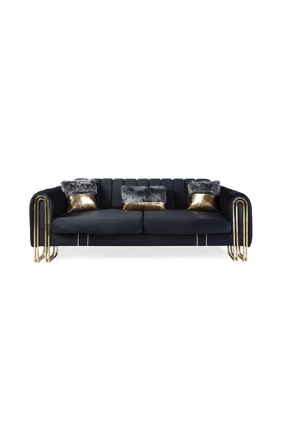 Perla Sofa   VALES KOLTUK TAKIMI ANTRASİT - Resim 3