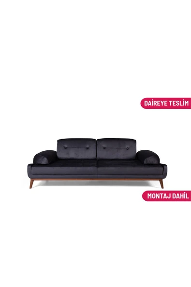 Perla Sofa   Nelson Üçlü Koltuk Babyface Antrasit ürün görseli 1