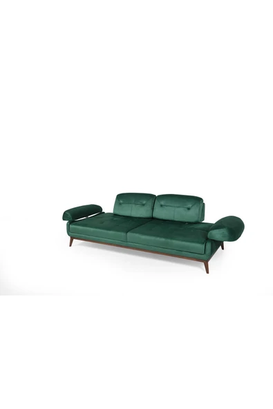 Perla Sofa   Nelson Üçlü Koltuk Babyface Yeşil - Resim 6