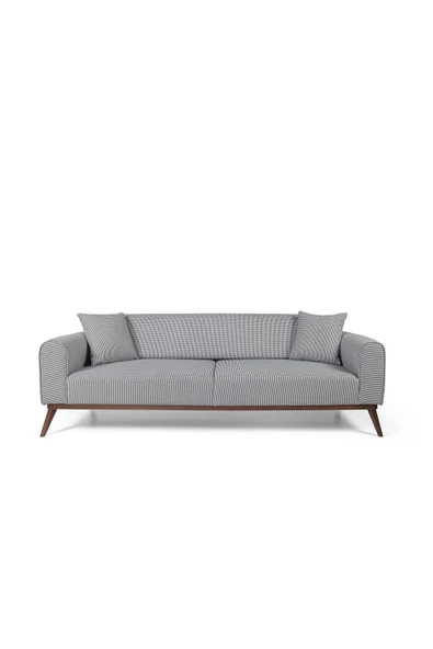 Perla Sofa   SENECA YATAKLI KANEPE KETEN GRİ KAZAYAĞI ürün görseli 1