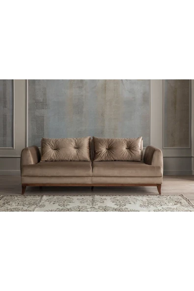 Perla Sofa   PARİSS YATAKLI KANEPE VİZON - Resim 2