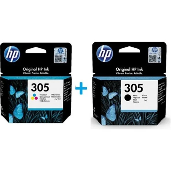 HP 3YM60AE + 3YM61AE 305 Siyah + Renkli Kartuş Seti ürün görseli 1