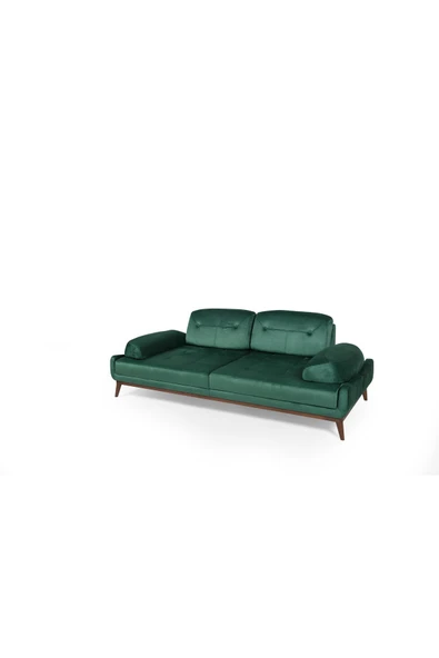 Perla Sofa   Nelson Üçlü Koltuk Babyface Yeşil - Resim 7