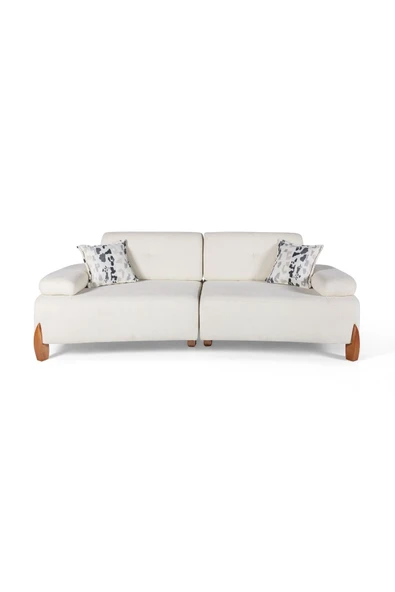 Perla Sofa   LİNDA YATAKLI KANEPE KREM - Resim 2