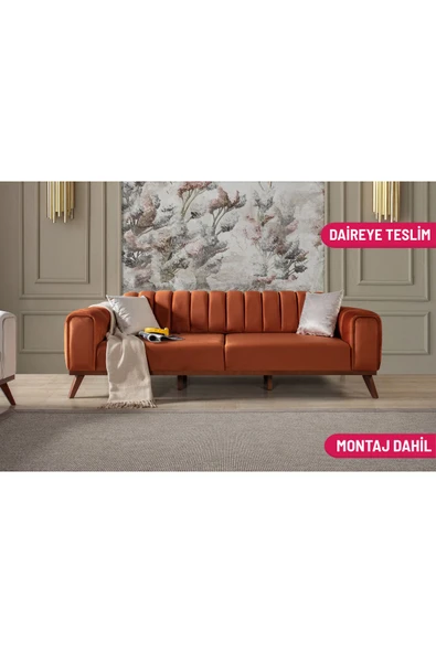 Perla Sofa   VELAR YATAKLI KANEPE BABYFACE KİREMİT ürün görseli 1