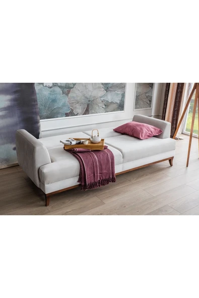 Perla Sofa   PARİS YATAKLI KANEPE KREM - Resim 4
