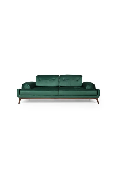 Perla Sofa   Nelson Üçlü Koltuk Babyface Yeşil - Resim 3