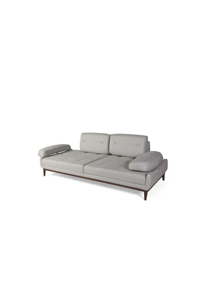 Perla Sofa   NELSON ÜÇLÜ KOLTUK KETEN KREM - Resim 6