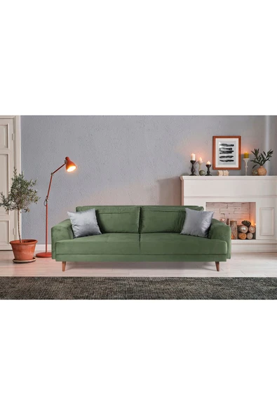 Perla Sofa   NOBİS YATAKLI KANEPE BABYFACE YEŞİL ürün görseli 1