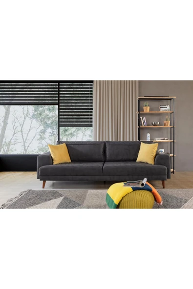 Perla Sofa   NOBİS YATAKLI KANEPE BABYFACE ANTRASİT ürün görseli 1