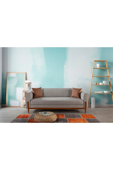 Perla Sofa   FERRANTİ PLUS AHŞAP YATAKLI SANDIKLI KANEPE KREM ürün görseli 1
