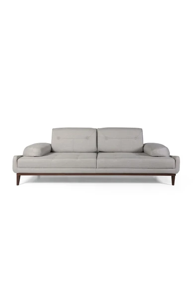 Perla Sofa   NELSON ÜÇLÜ KOLTUK KETEN KREM - Resim 2