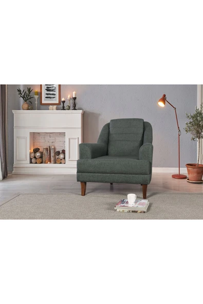 Perla Sofa   Madrid Berjer Keten Yeşil ürün görseli 1