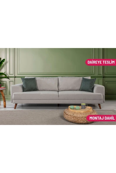 Perla Sofa   NOBİS YATAKLI KANEPE KETEN KREM ürün görseli 1