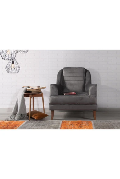 Perla Sofa   Madrid Berjer Babyface Antrasit ürün görseli 1