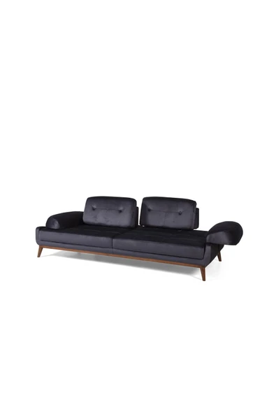 Perla Sofa   Nelson Üçlü Koltuk Babyface Antrasit - Resim 6