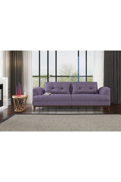 Perla Sofa   Madrid Koltuk Takımı Keten Mor - Resim 3