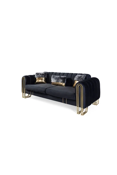 Perla Sofa   VALES KOLTUK TAKIMI ANTRASİT - Resim 6