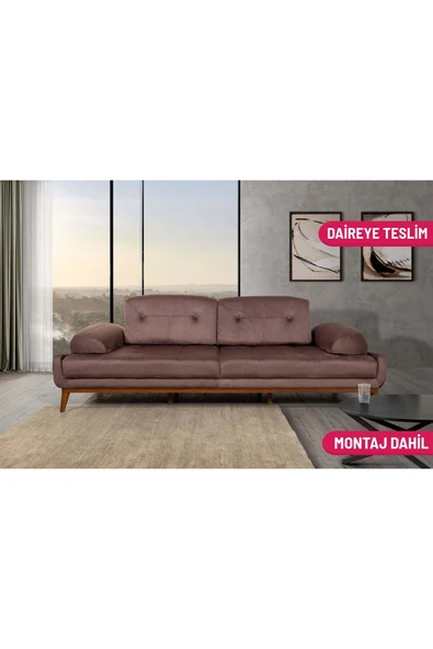 Perla Sofa   NELSON ÜÇLÜ KOLTUK BABYFACE KAHVE ürün görseli 1