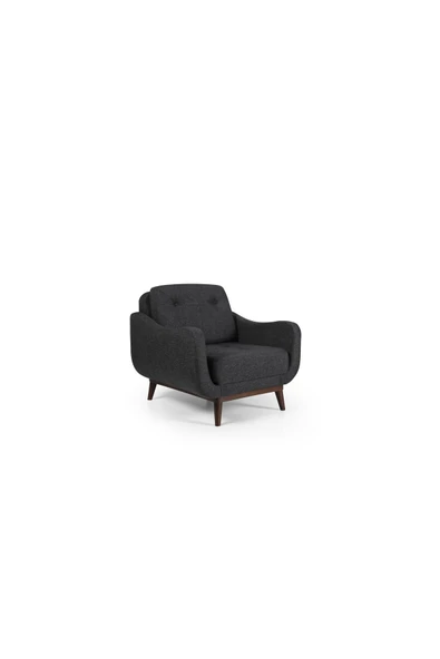 Perla Sofa   NELSON KETEN BERJER ANTRASİT - Resim 2