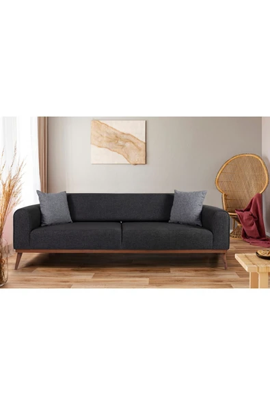 Perla Sofa   SENECA KETEN KOLTUK TAKIMI, ANTRASİT - Resim 5
