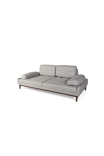 Perla Sofa   NELSON ÜÇLÜ KOLTUK KETEN KREM - Resim 7