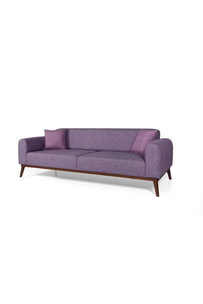 Perla Sofa   SENECA KETEN KOLTUK TAKIMI, MOR - Resim 4
