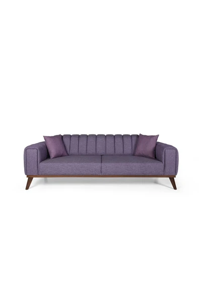 Perla Sofa   VELAR YATAKLI KANEPE KETEN MOR - Resim 3